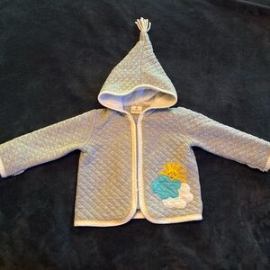 Hanna Andersson Gray Quilted Baby Jacket
